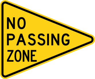 No Passing Zone — зона без обгона